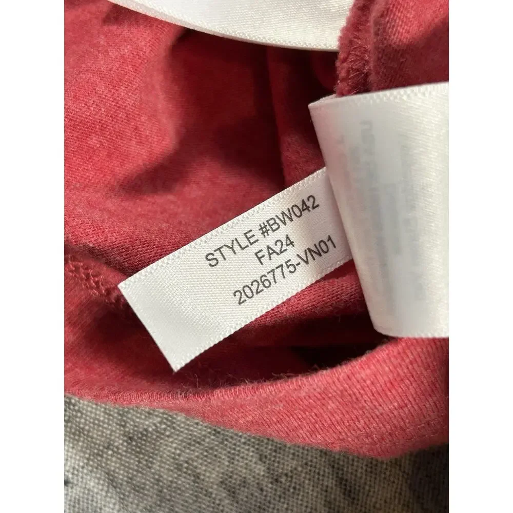 J Crew Oarsman Broken-In Shirt Mens Large Classic Fit Red Short Sleeve Cotton